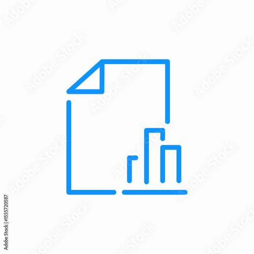 data report icon sign vector
