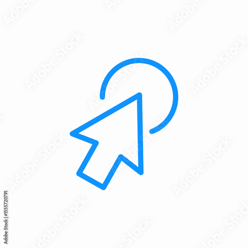 mouse click icon icon sign vector