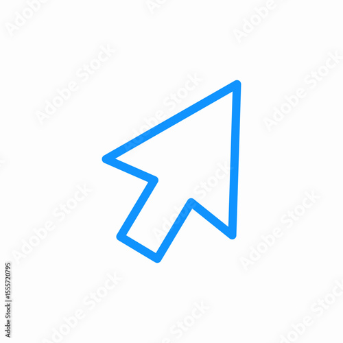 mouse cursor icon sign vector