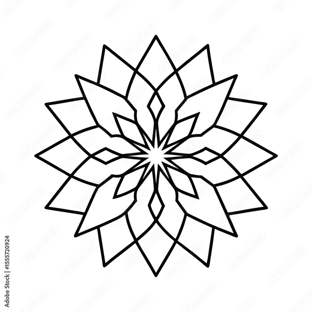 Intricate dotwork mandala design with perfect radial symmetry featuring a vibrant spectrum of colors on a clean white background Intricate dotwork mandala design with perfect radial symmetry featuring a vibrant spectrum of colors on a clean white background