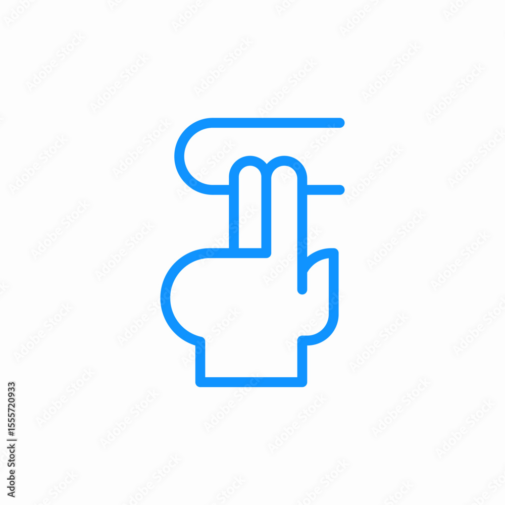 scroll hand icon sign vector scroll hand icon sign vector
