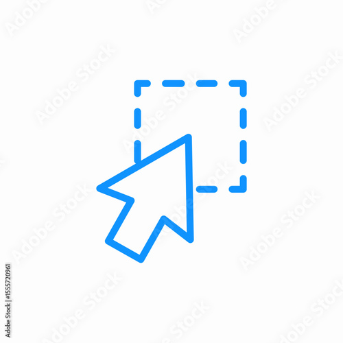 select hand icon sign vector