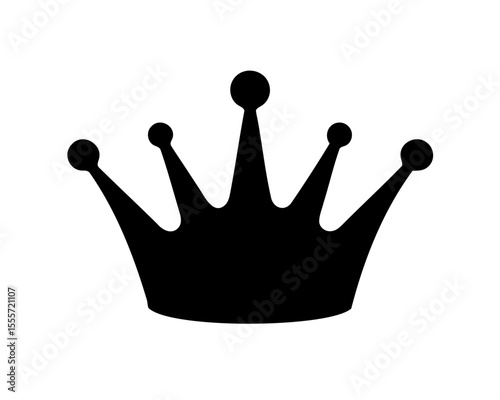 Crown silhouette vector, Prince crown icon, king crown silhouette