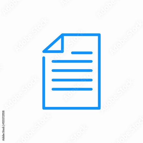 text document icon sign vector