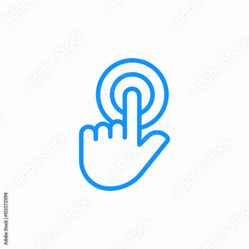 touch icon icon sign vector