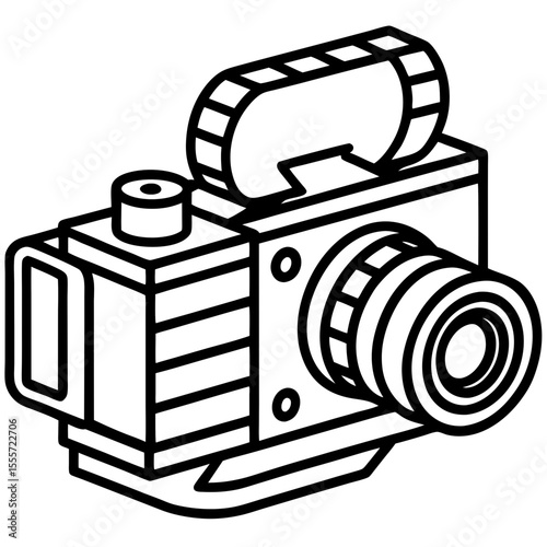 film camera vector illustration