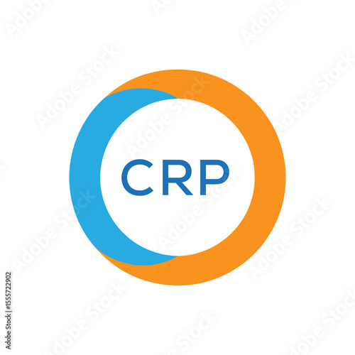Elegant Monogram Logo Design with Decorative Frame – CRP Luxury Brand Identity Icon
