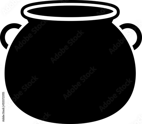 Halloween Witch Potion Cauldron silhouette vector.
Witch Cauldron with magic potion icon isolated. 
witch pot of boiling potion design.
Witch Poison Cauldron. 
witch's brew.
Transparent background. 