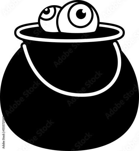 Halloween Witch Potion Cauldron silhouette vector.
Witch Cauldron with magic potion icon isolated. 
witch pot of boiling potion design.
Witch Poison Cauldron. 
witch's brew.
Transparent background. 