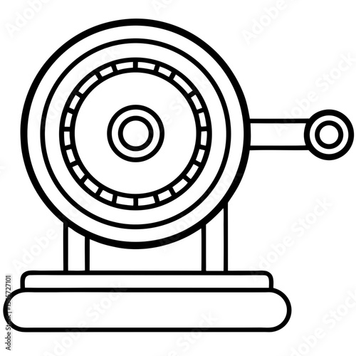 Torque Gauge Minimalist Line Vector