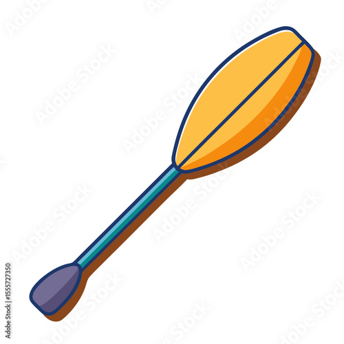 A colorful cartoon paddle for kayaking and canoeing adventures