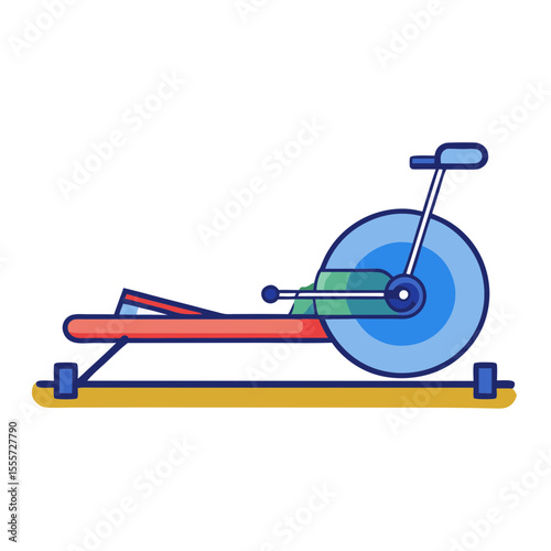 Stylized elliptical machine for home fitness and exercise