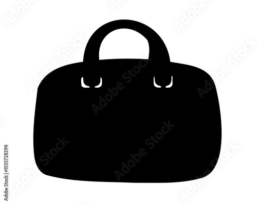 Hand bag silhouette vector,  Hand bag icon vector illustration