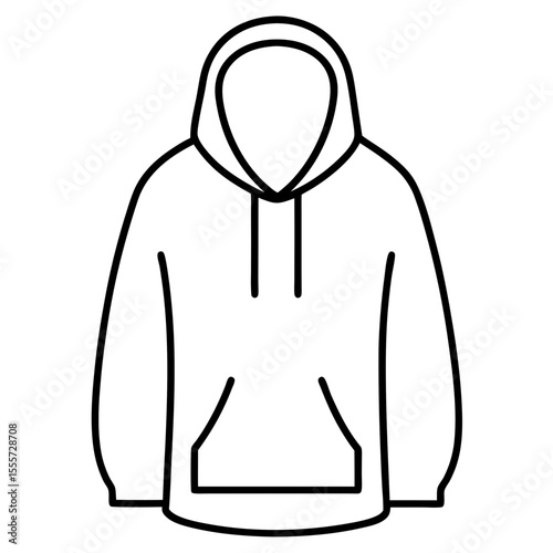hoodie on white background