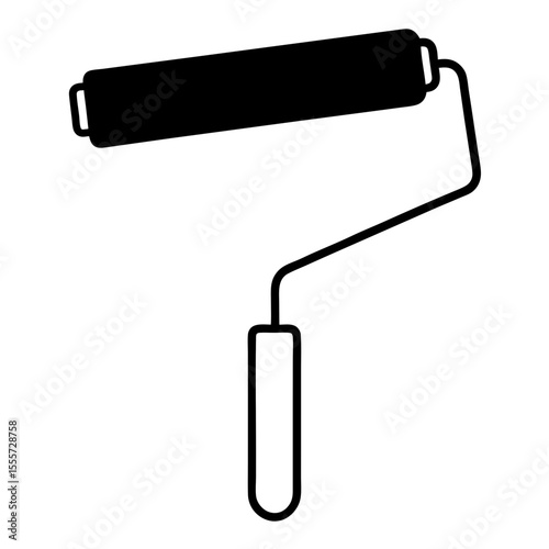 paint roller vector illustration