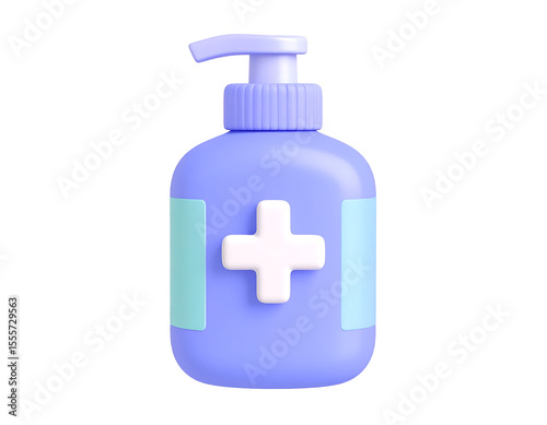 3D Render of a Soap Dispenser