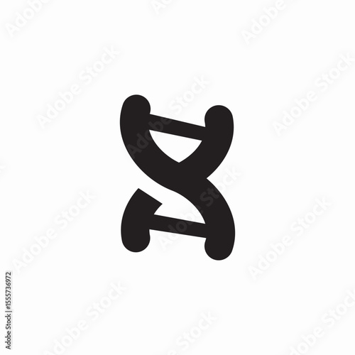 dna chain icon sign vector