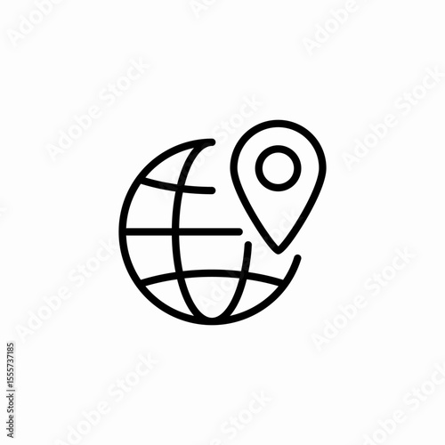 international company icon sign vector
