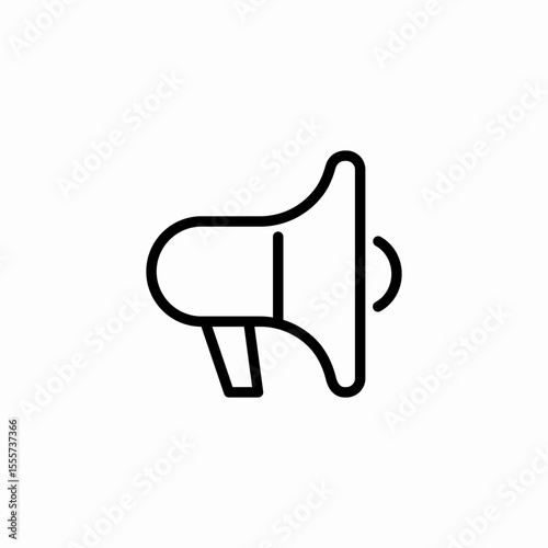 loudhailer speaker device icon sign vector