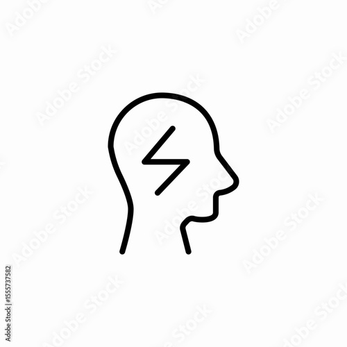 mind energy icon sign vector