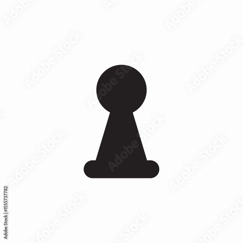 pawn chess icon sign vector