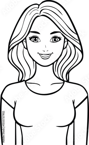 girl with long hair