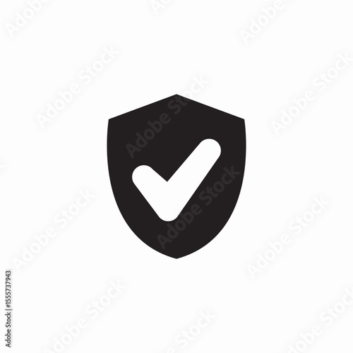 protection completed icon sign vector