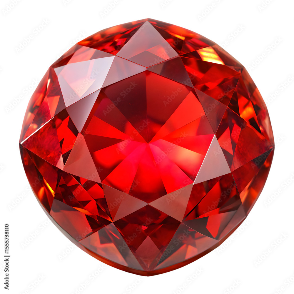 Gemstone red isolated on transparent background Gemstone red isolated on transparent background