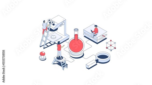 science lab Animated Illustration
