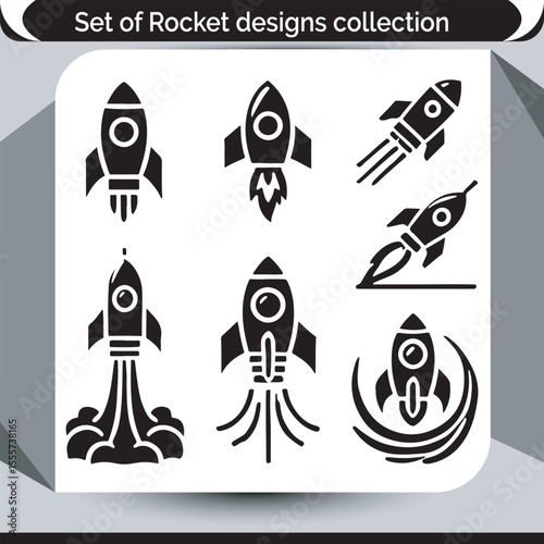 Diverse Rocket Designs Collection Showcasing Creativity and Innovation in Space Exploration and Technology Concepts