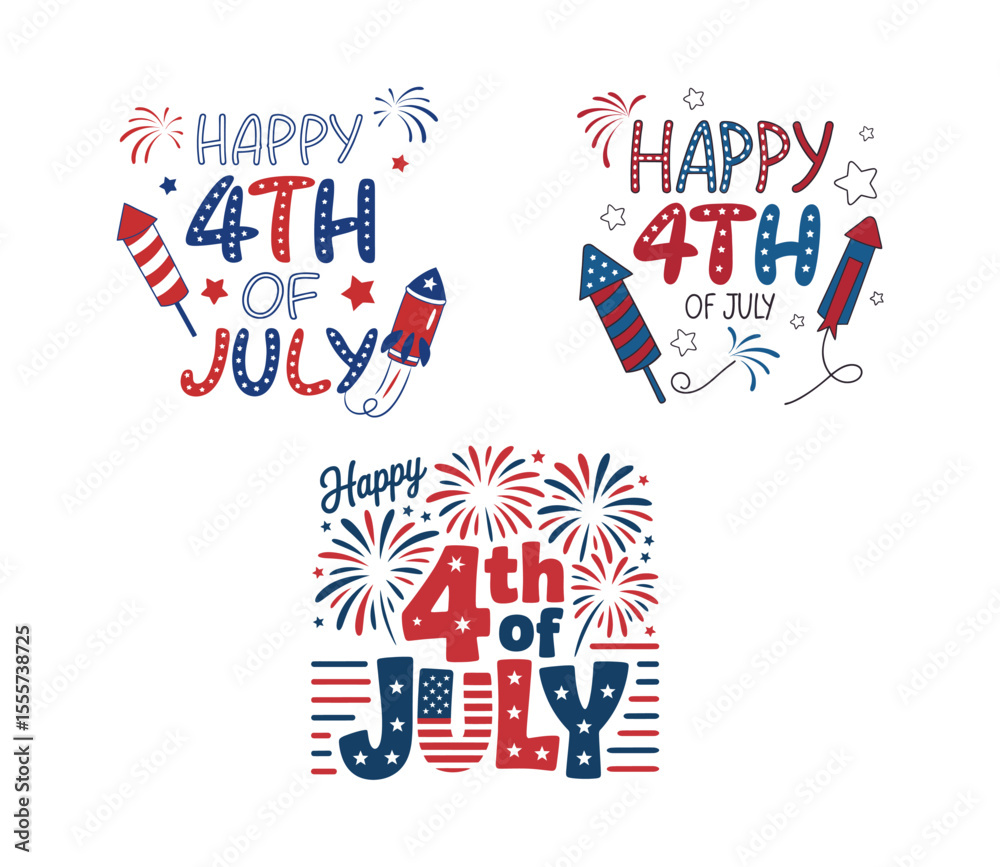 Obraz premium 4th of july independence day