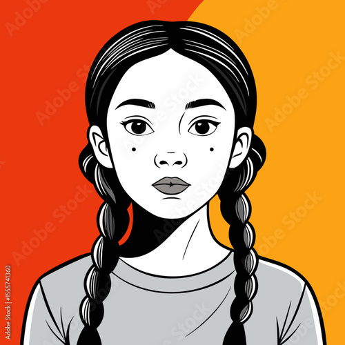 girl black hair