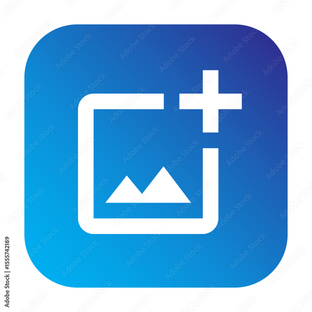 Fototapeta premium Add Image File Icon