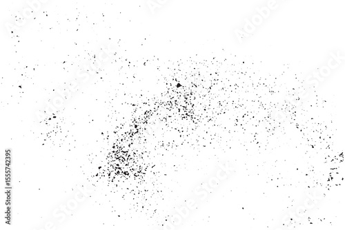 Vector black color paint ink splatter grunge texture abstract background