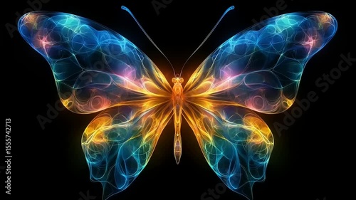 Colorful abstract butterfly