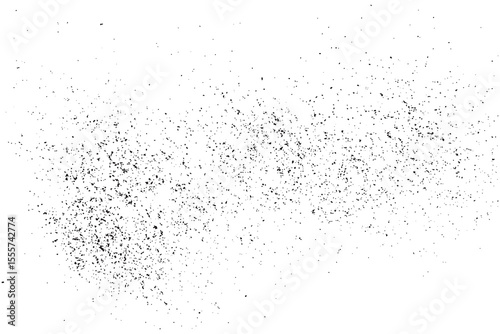 Grungy vintage black color texture grainy. Abstract vector rustic rough effect noise distress black grunge texture