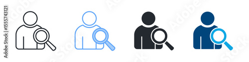 Accountability Icon Set Multiple Style. Designed In Outline, Blue, Glyph, Dual Tone