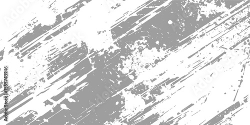 White brush painting over the black background