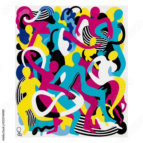 abstract vector illustration human