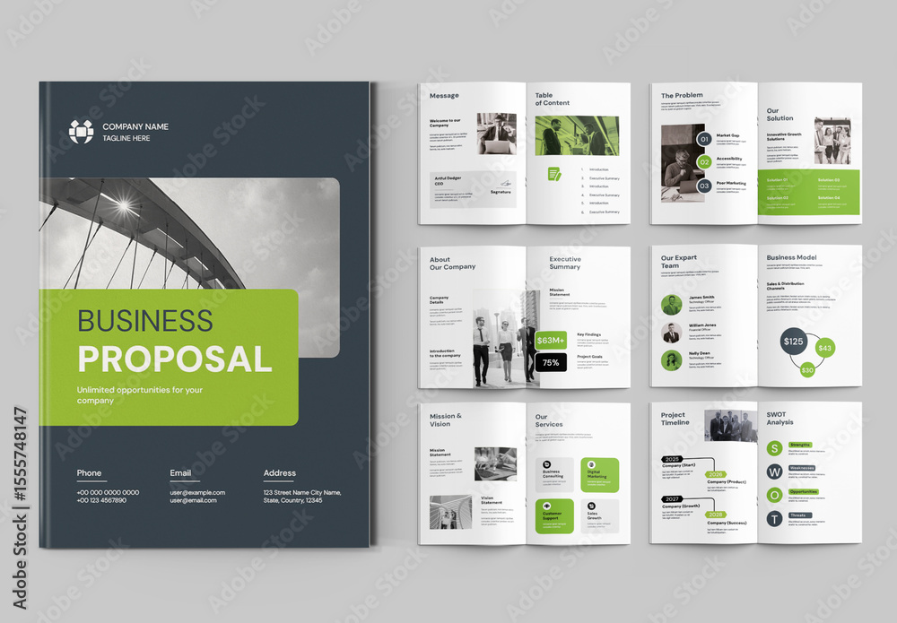 Creative Business Proposal Layout Stock Template | Adobe Stock