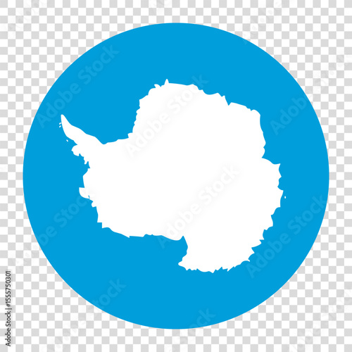 Flag of Antarctica. Antarctica circle flag logo icon computer vector illustration design. Checkerboard background.