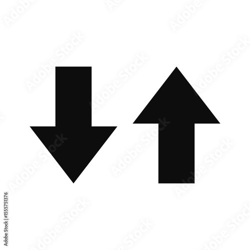 Arrow UP and Down Icon Vector.