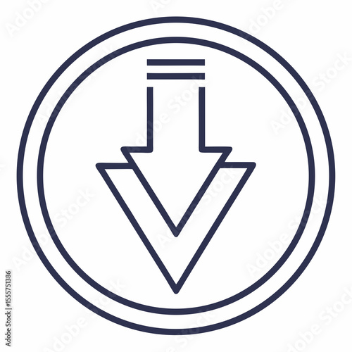 download icon on a white background