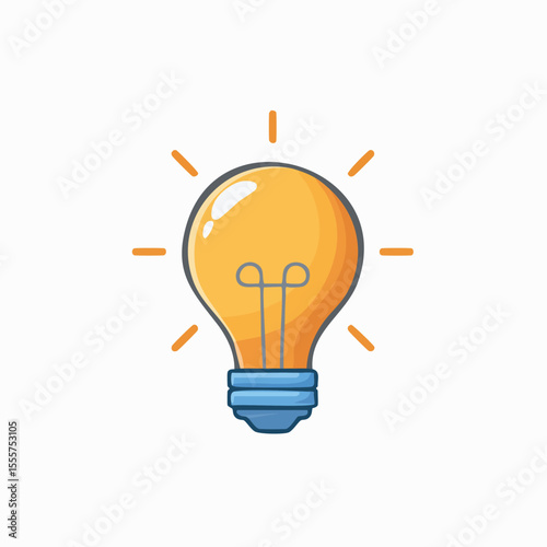 SImple Lamp Icon Design Illustration