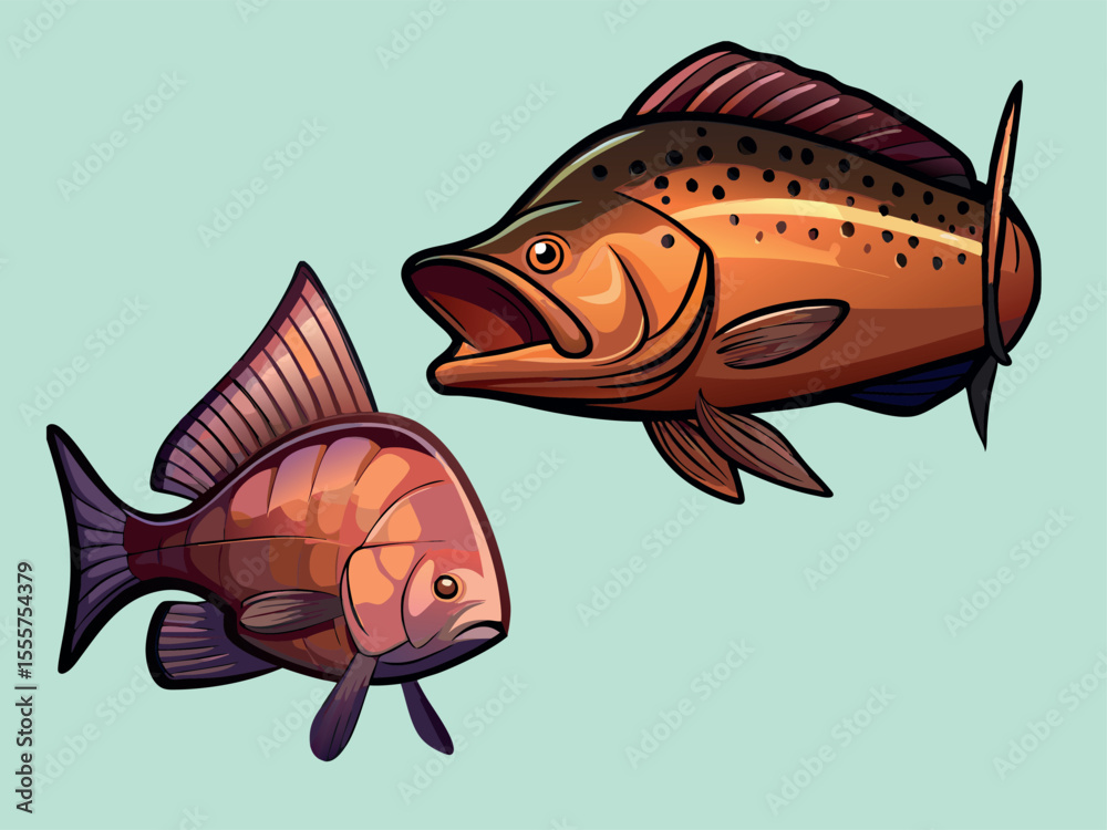 pesci d'acqua dolce trota salmone 01