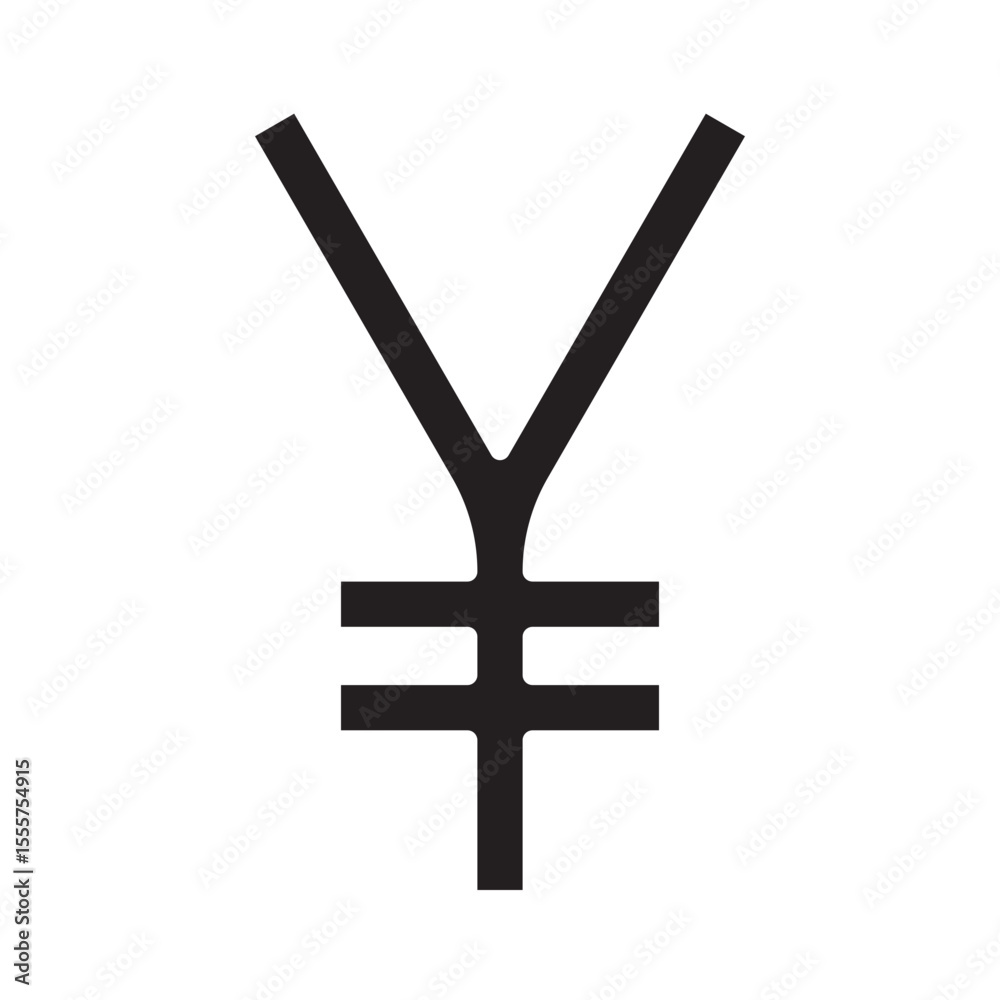 Obraz premium yen sign icon design