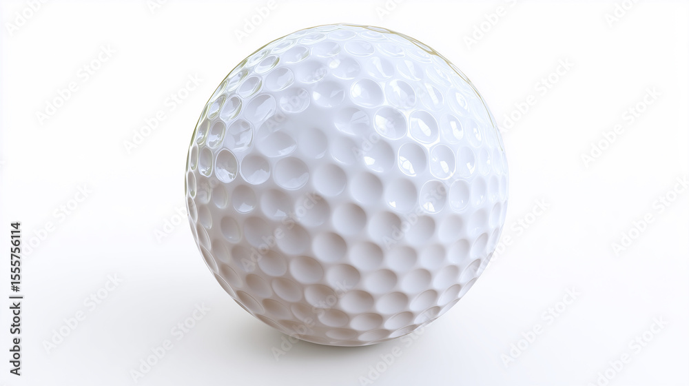 Golf ball in pristine detail, showcasing precision and elegance in sport Golf ball in pristine detail, showcasing precision and elegance in sport