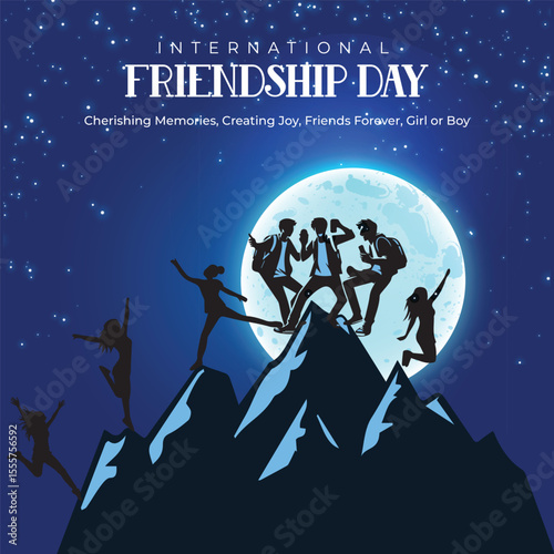 Design friendship day instagram template