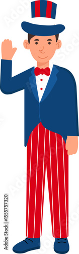 Uncle Sam Salute Pose