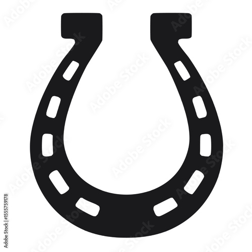 lucky horseshoe isolated 
